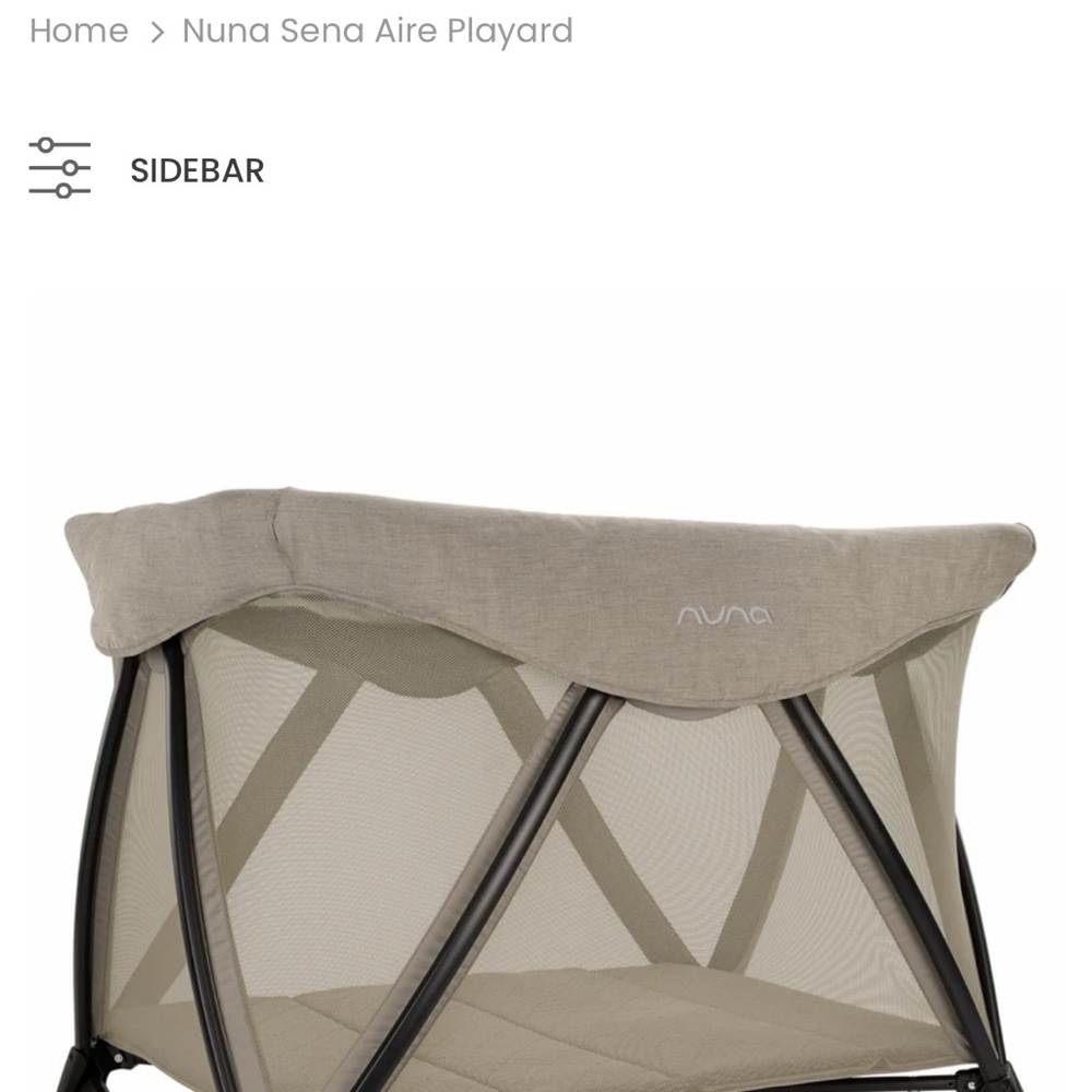 Nuna Sena Aire Playard in Gray